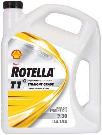 Shell Rotella 550019857-3PK T1 30 Heavy Duty Diesel Engine Oil (CF/CF-2)   1 Gallon Jug Pack of 3