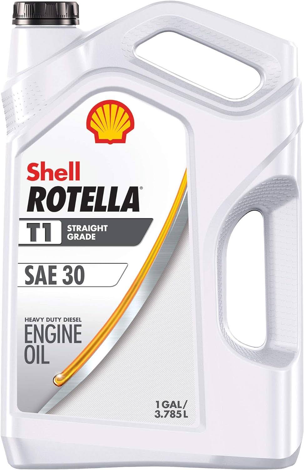 Shell Rotella 550045380-3PK T1 30 Cf/CF-2 Motor Diesel Oil, 1 Gallon, 3 Pack