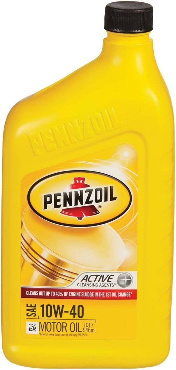 Pennzoil 550022809-12PK 10W-40 Motor Oil   1 Quart (Pack of 12)