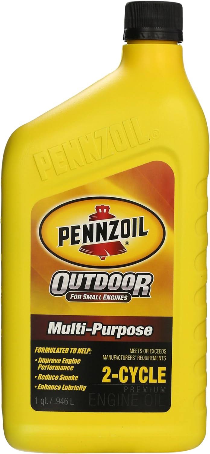 Pennzoil (550035261-6PK) Premium OutboardandMulti-Purpose 2-Cycle Engine Oil   1 Quart, (Pack of 6)