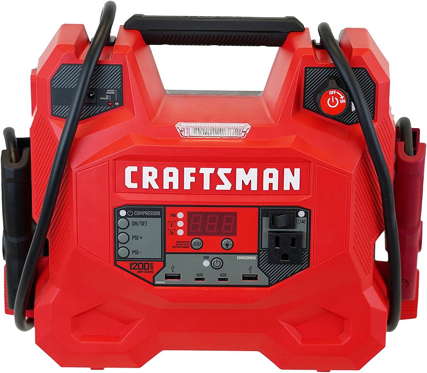 CRAFTSMAN CMXCESM256 1200 Peak Amp Jump Starter and Portable Power Station