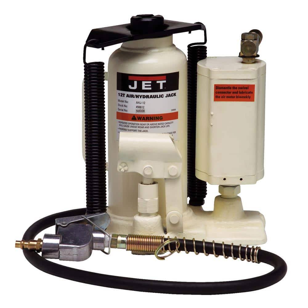 456612 AHJ-12, 12 Ton Air/Hydraulic Bottle Jack