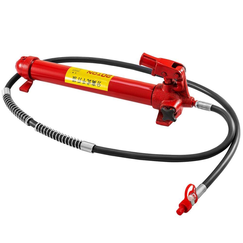 GJ2M20TYYFLD00001V0 20-Ton Porta Power Kit 55.1 in. Oil Hose Hydraulic Car Jack Ram 13.78 in. Lifting Height Autobody Frame Repair Tools