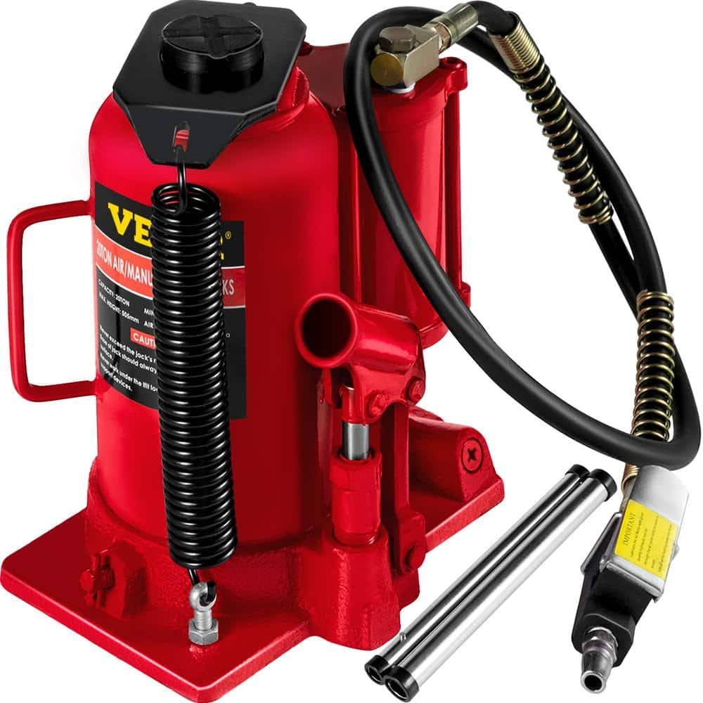 QJD20TYYGSRD00001V0 20-Ton Bottle Red Air Hydraulic Bottle Jack Heavy-Duty Auto Truck Repair Lift Air Jack
