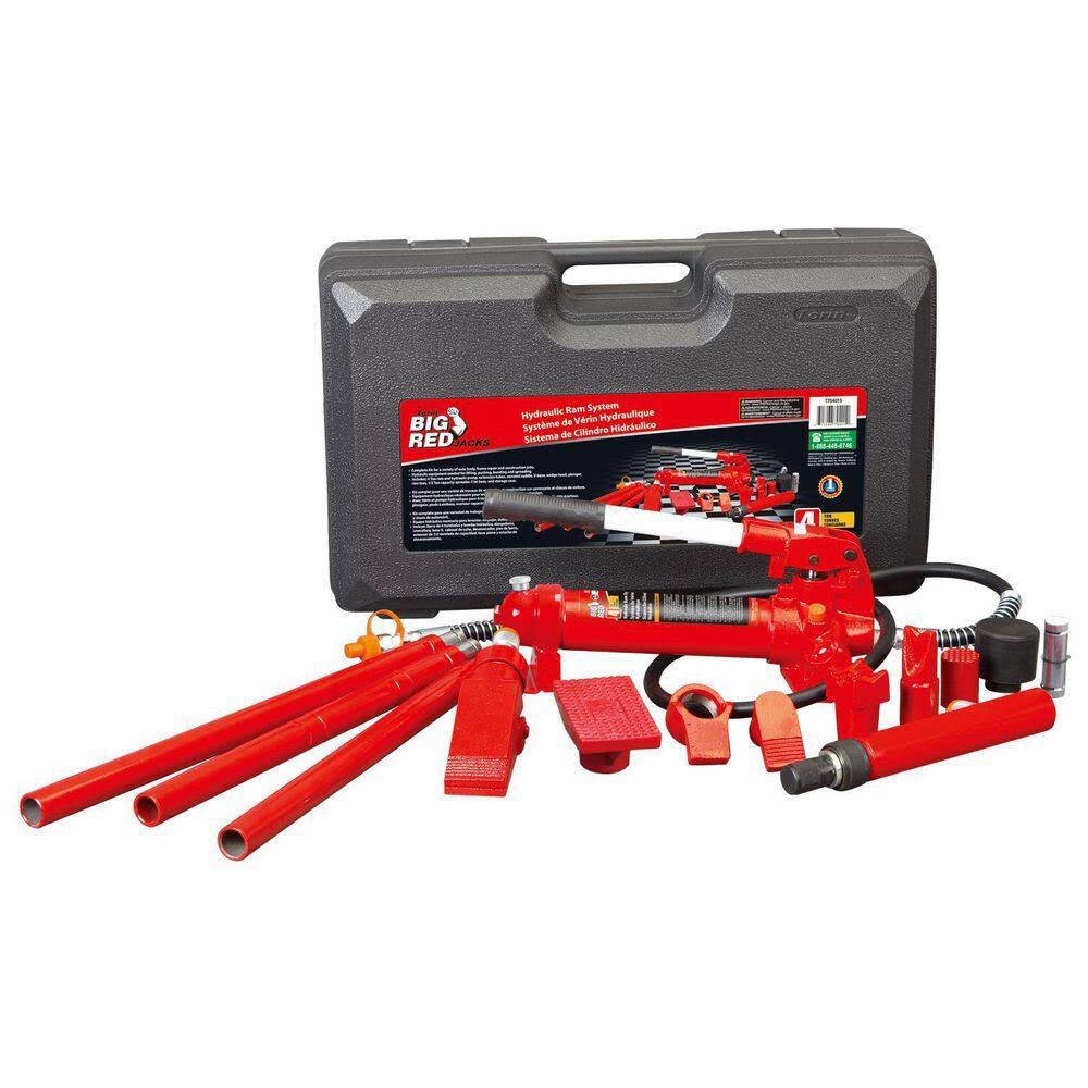 T70401S 4-Ton Porta Power Hydraulic Body Frame Repair Tool Kit with Carrying Case