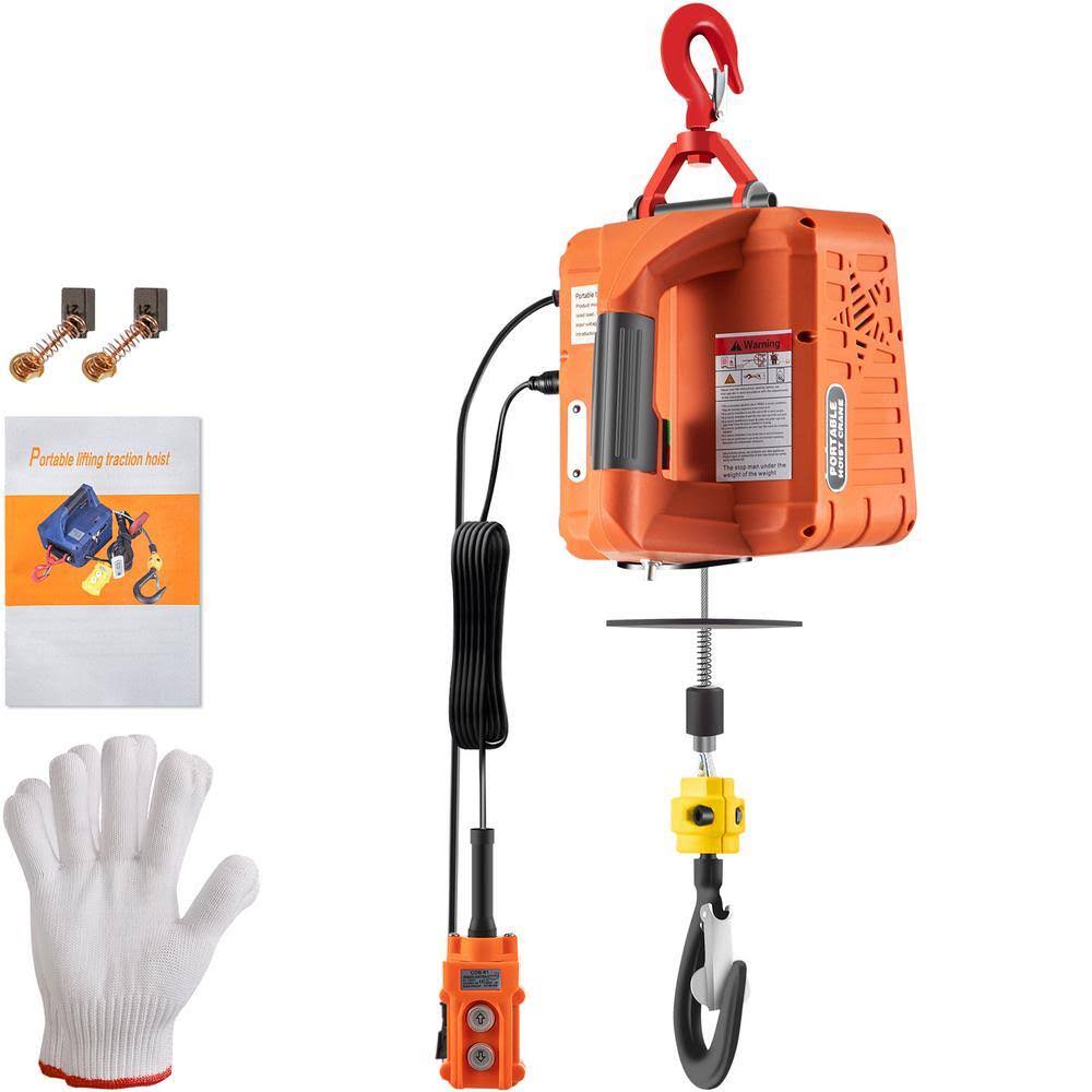 BXTSJ500KGXK-0001V1 1100 lbs. Electric Hoist Winch Electric Cable hoist 25 ft. Lifting Height with Wire Remote Controller for Garage