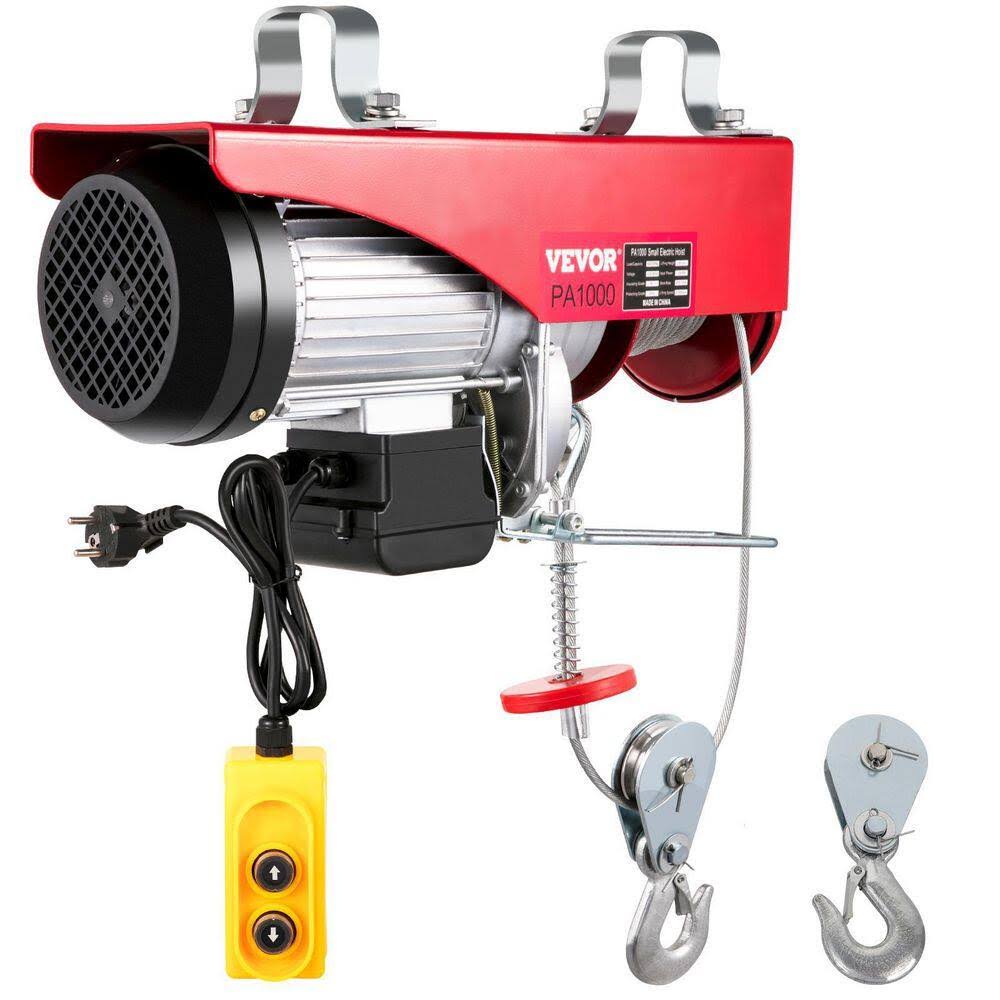 DDHL1000KGDDHL001V1 Electric Hoist 2200 lbs. Electric Chain Hoist with Steel Hook, Remote Control, Emergency Stop Switch