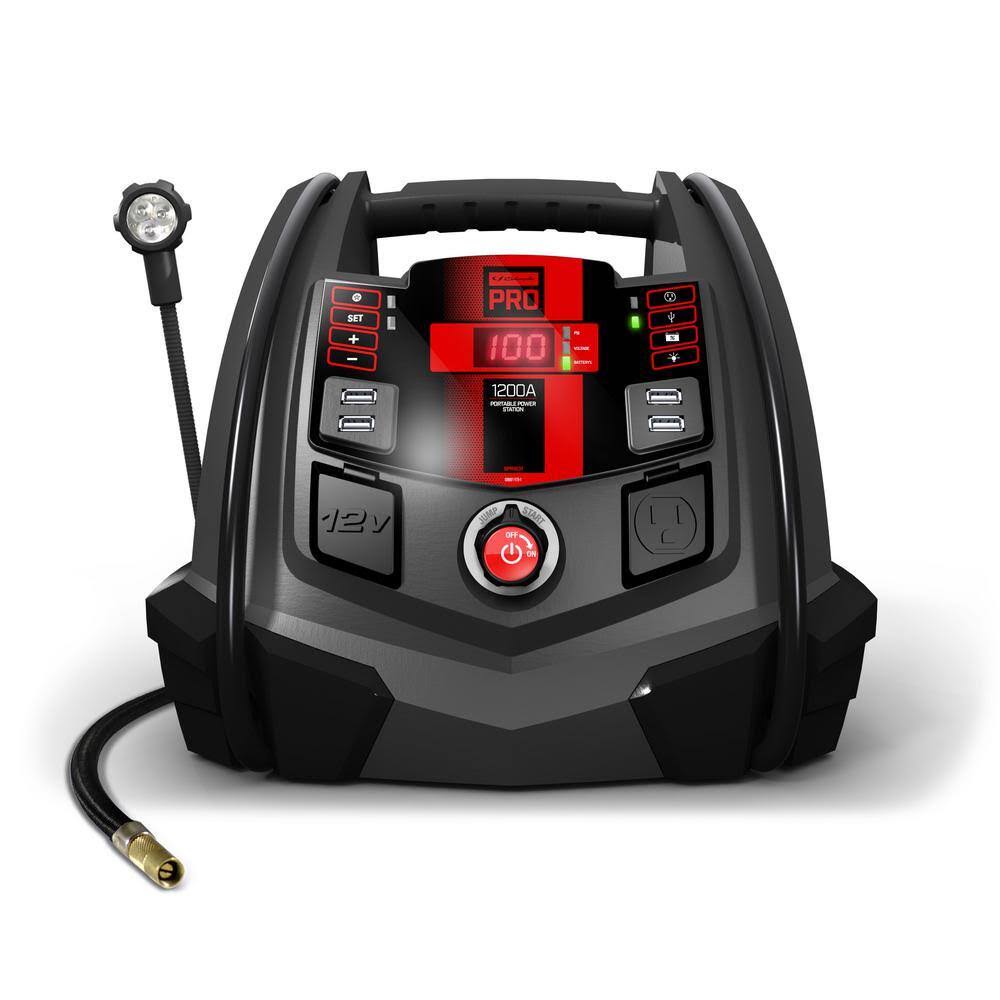 Electric SPR1631  Pro Automotive 12-Volt 1200 Peak Amp Jump Starter and Portable Power Station with 100-PSI Air Compressor