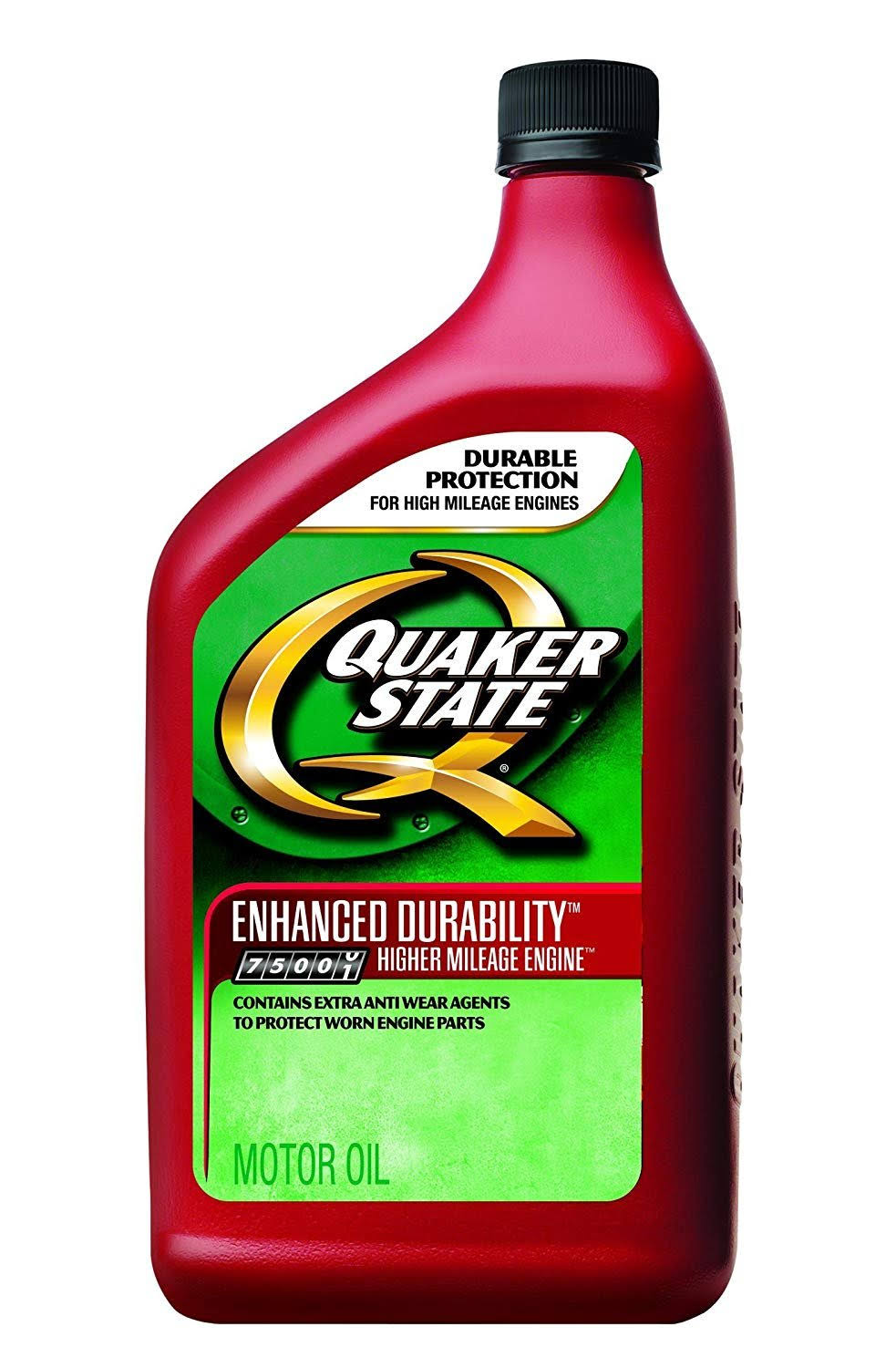 Quaker State Higher Mileage Engine with Slick 50 10W30 Motor Oil   1 Quart Bottle, Pack of 6