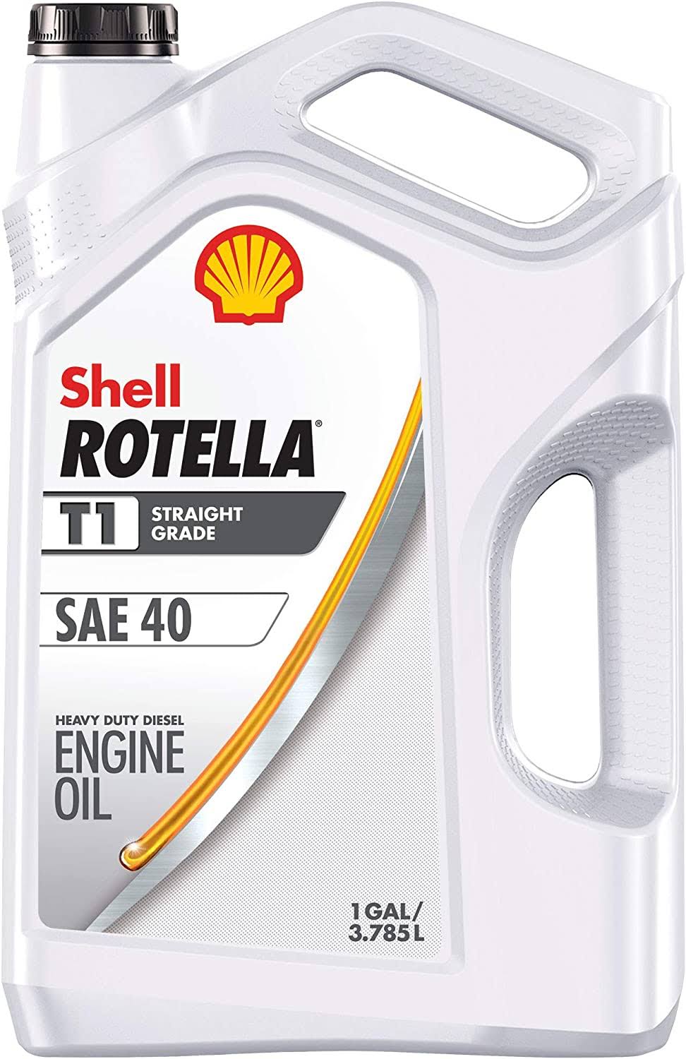 Shell ROTELLA 550054466-3PK T1 SAE 40 Heavy Duty Diesel Engine Oil, CF / CF-2, 1 Gallon, 3 Pack