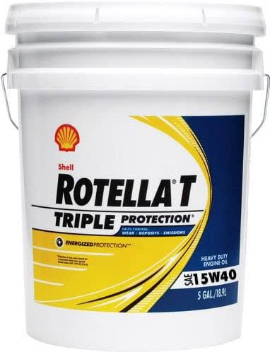 Shell Rotella T 15W-40 Heavy Duty Diesel Oil, 5 gal.