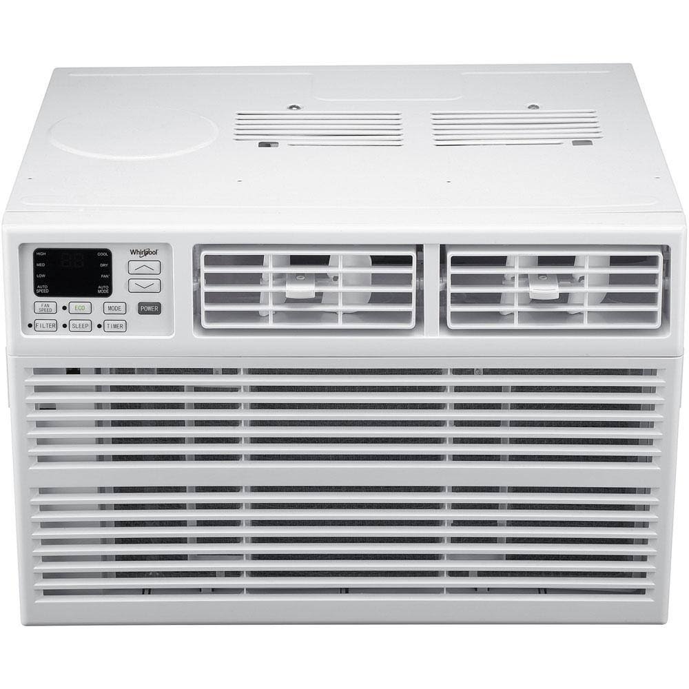 WHAW121BW Energy Star 12,000 BTU 115V Window AC w/ Remote Control for Rooms up to 550 Sq. Ft. LCD Display Auto-Restart Timer White