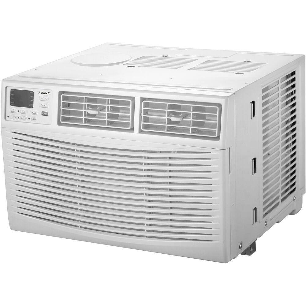 Amana AMAP081CW 8,000 BTU Window AC w/ Remote Control for Rooms up to 350 Sq. ft Dehumidifer Timer Sleep Mode Digital Display AMAP081CW