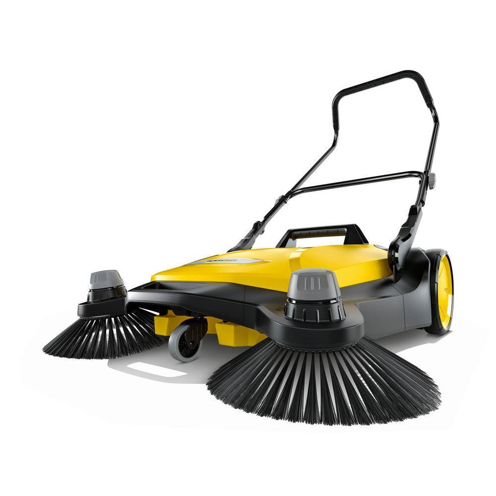 Karcher 1.766-461.0 S 6 Twin Walk-Behind Outdoor Hand Push Sweeper   10 Gal. Capacity
