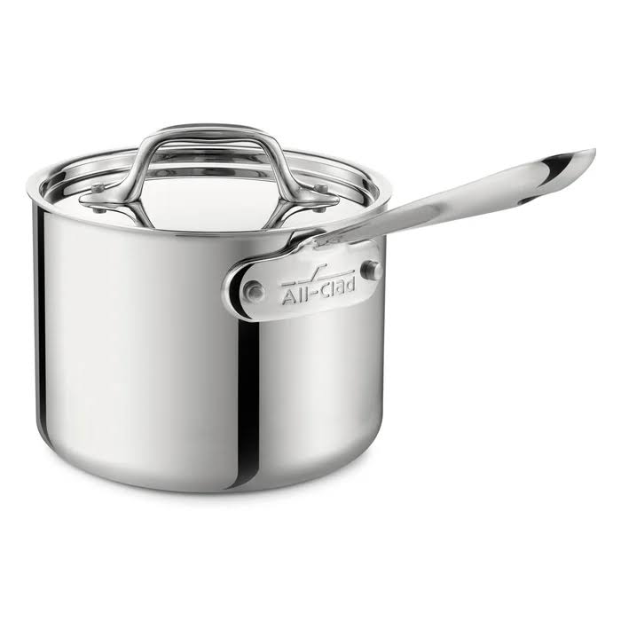 Sauce Pan with Lid, 2-Quart, Silver