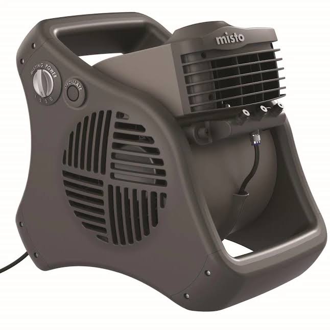 Lasko14.85-in 3-Speed Outdoor Gray Misting Air Mover Fan   Features Cooling Misters, Ideal for Camping, Patios, Picnics,   more