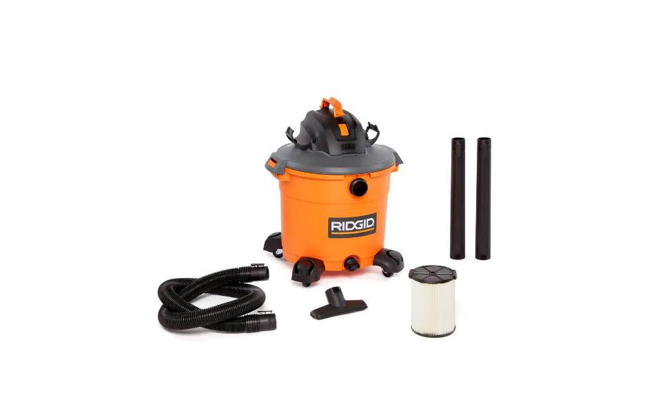 HD1640 16 Gal. 5.0-Peak HP NXT Wet/Dry Shop Vacuum with Filter, Hose and Accessories
