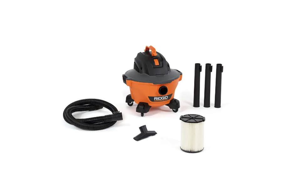 HD06001 6 Gal. 3.5-Peak HP NXT Wet/Dry Shop Vacuum with Filter, Hose and Accessories
