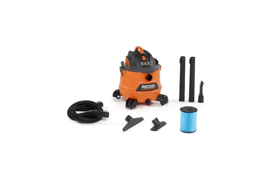 HD1400 14 Gallon 6.0-Peak HP NXT Wet/Dry Shop Vacuum with Fine Dust Filter, Hose and Accessories