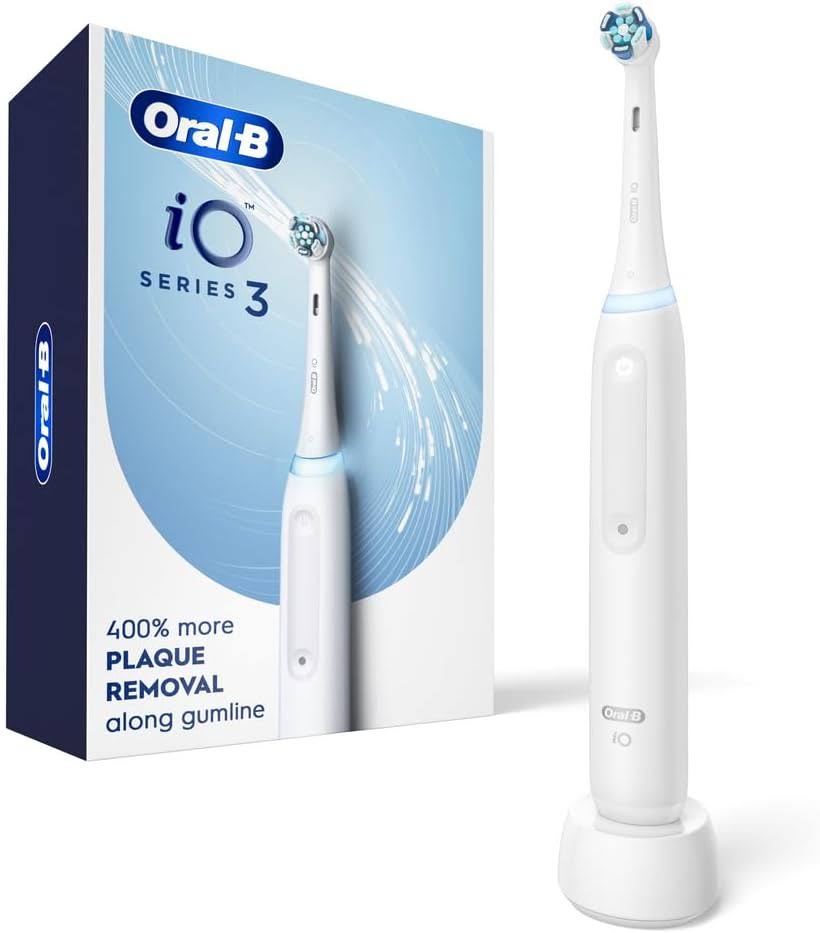 iO Series 3 Electric Toothbrush with (1) Brush Head, Rechargeable, White
