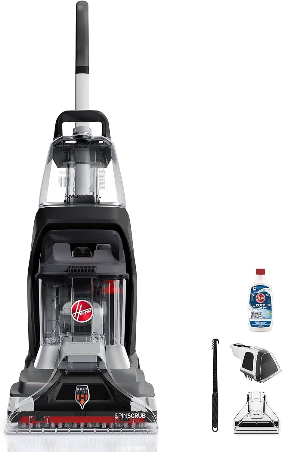 PowerScrub XL Pet Carpet Cleaner Machine, for Carpet and Upholstery, Deep Cleaning Carpet Shampooer with Multi-Purpose Tools, Powerful Suction, Perfect for Pets, FH68050, Black