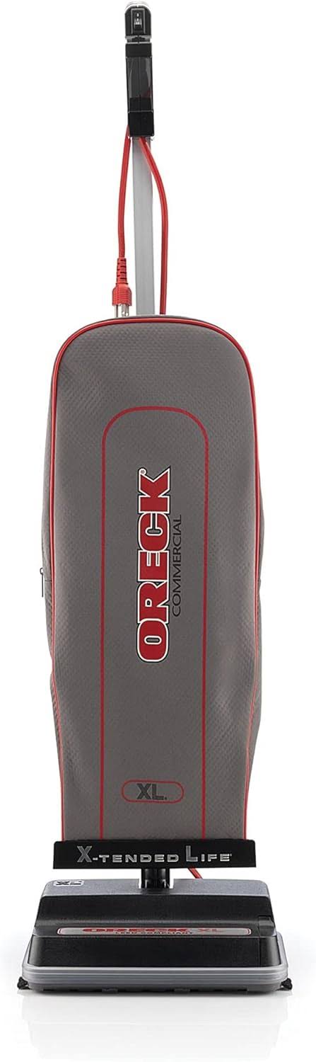 Oreck Commercial U2000RB2L-1 LEED-Compliant Upright Vacuum,Gray/Black, 9.25 D x 47.75 H x 12.5 W