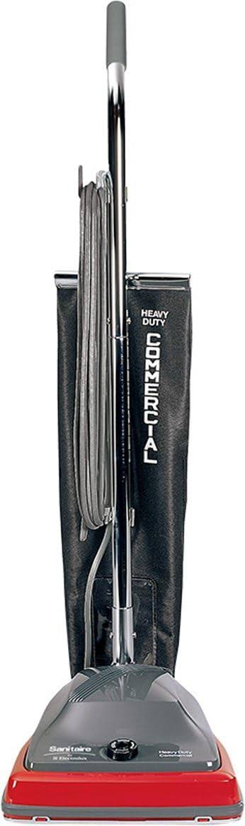 Sanitaire EUKSC679J Commercial Shake Out Bag Upright Vacuum Cleaner with 5 Amp Motor, 12  Cleaning Path,Red