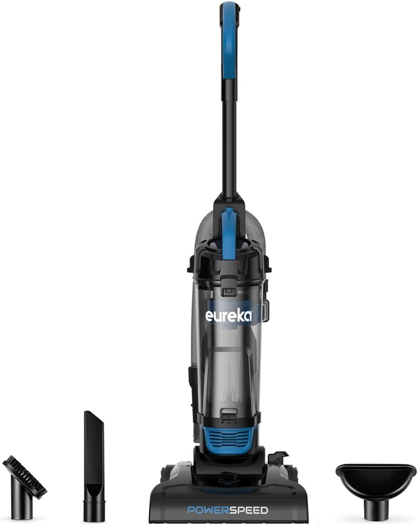 PowerSpeed Upright Cleaner Carpet and Floor Lightweight Powerful Bagless Vacuum, NEU185 w/Washable Filter, Black