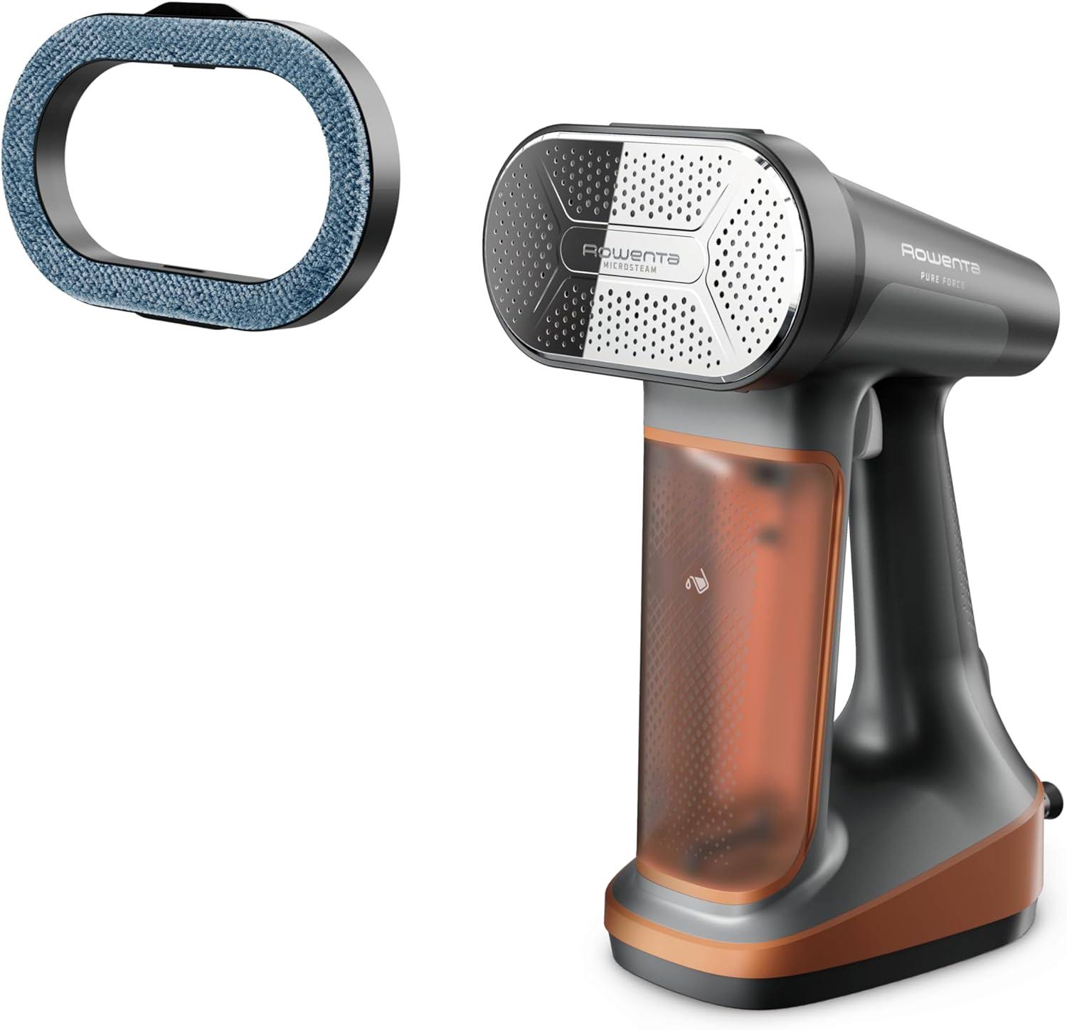 , Steamer for Clothes, Pure Force 3in1 Steamer   Iron, 7.1 Oz Tank Capacity, Vertical Steaming, Horizontal Ironing, Lint remover, Lightweight, Auto-off, 1875 Watts, Black Clothes Steamer,DR8855