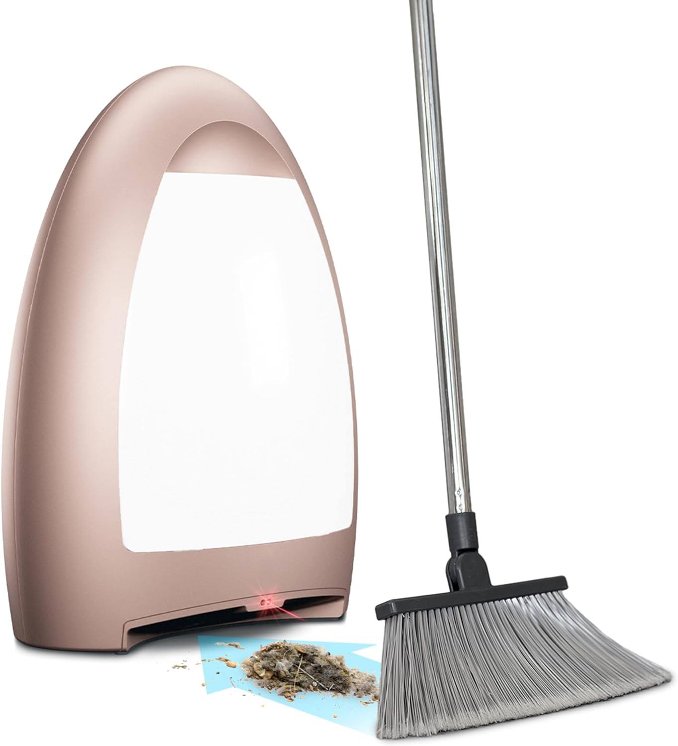 Home Touchless Vacuum Automatic Dustpan   Great for Sweeping Pet Hair Food Dirt Kitchen   Ultra Fast   Powerful, Corded Canister Vacuum, Bagless, Automatic Sensors, 1000 Watt (Rose Gold)