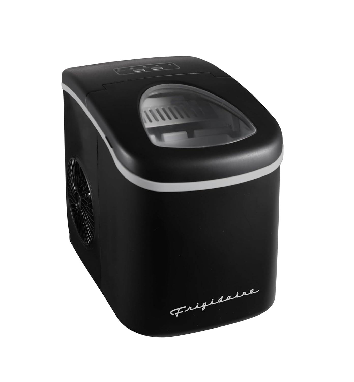 EFIC128AMZBLK Compact Countertop Ice Maker, 26 lb per Day, Black