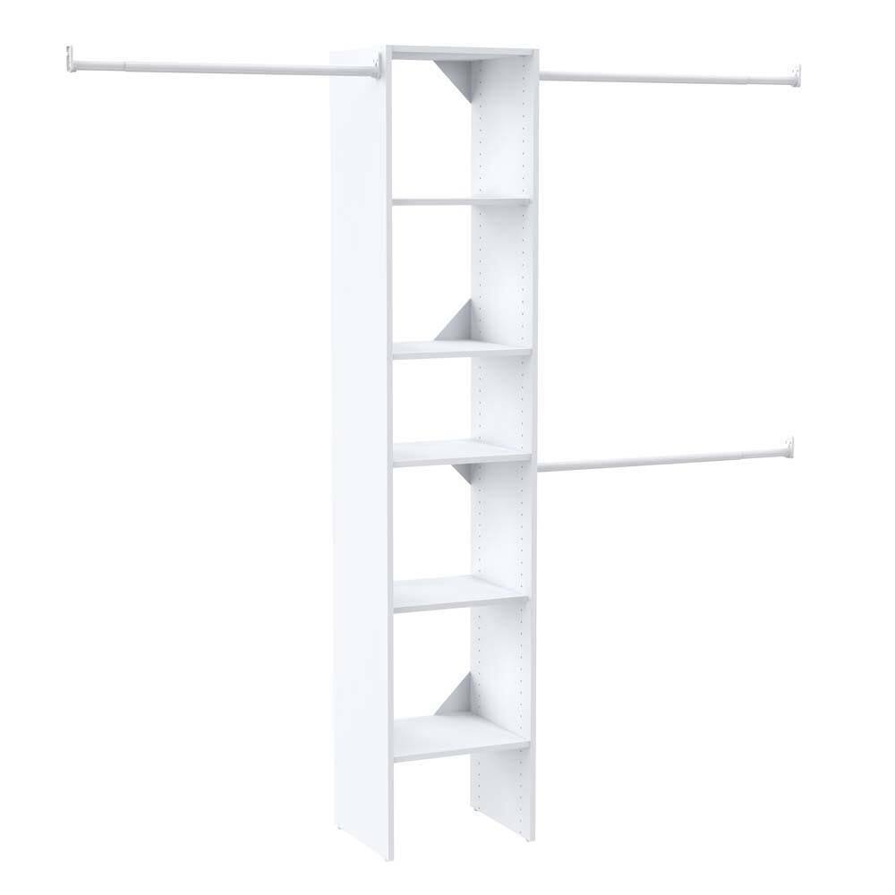 7032 Selectives 48 in. W   112 in. W White Wood Closet System
