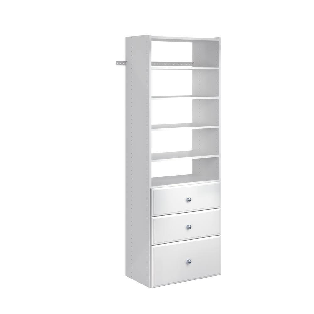 WH30 Premier 25 in. W White Wood Closet Tower