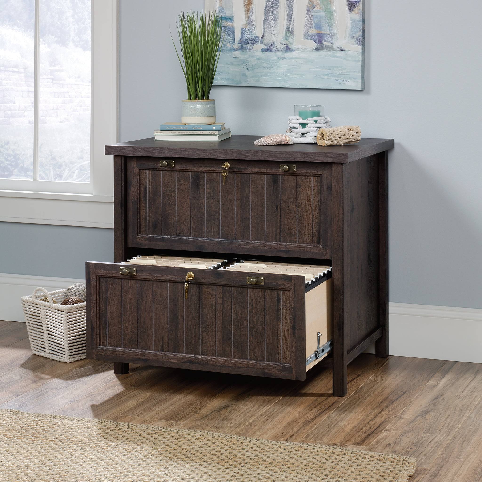 422975 Costa Lateral File, Coffee Oak Finish