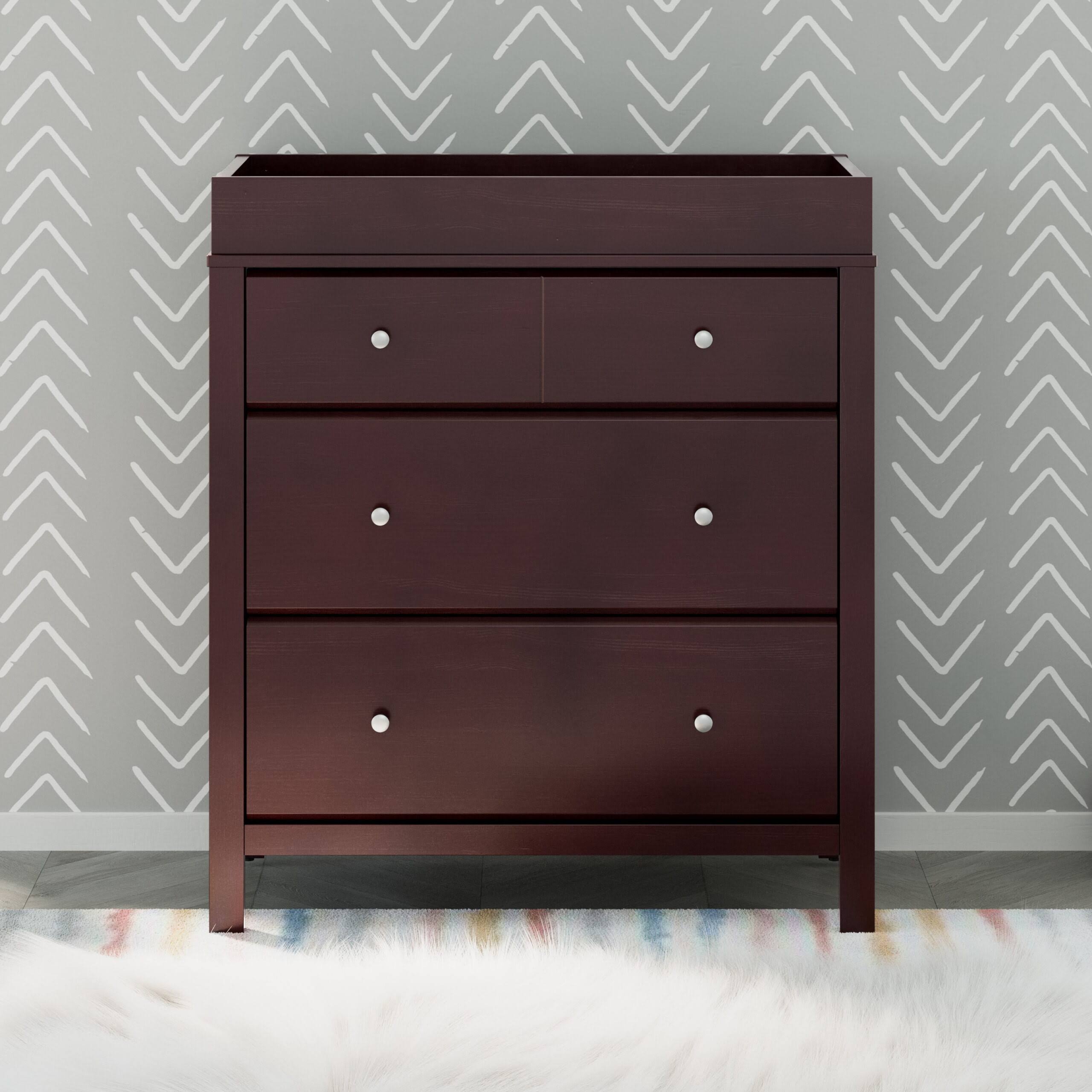 Horizon 3 Drawer Modern Changing Dresser Espresso