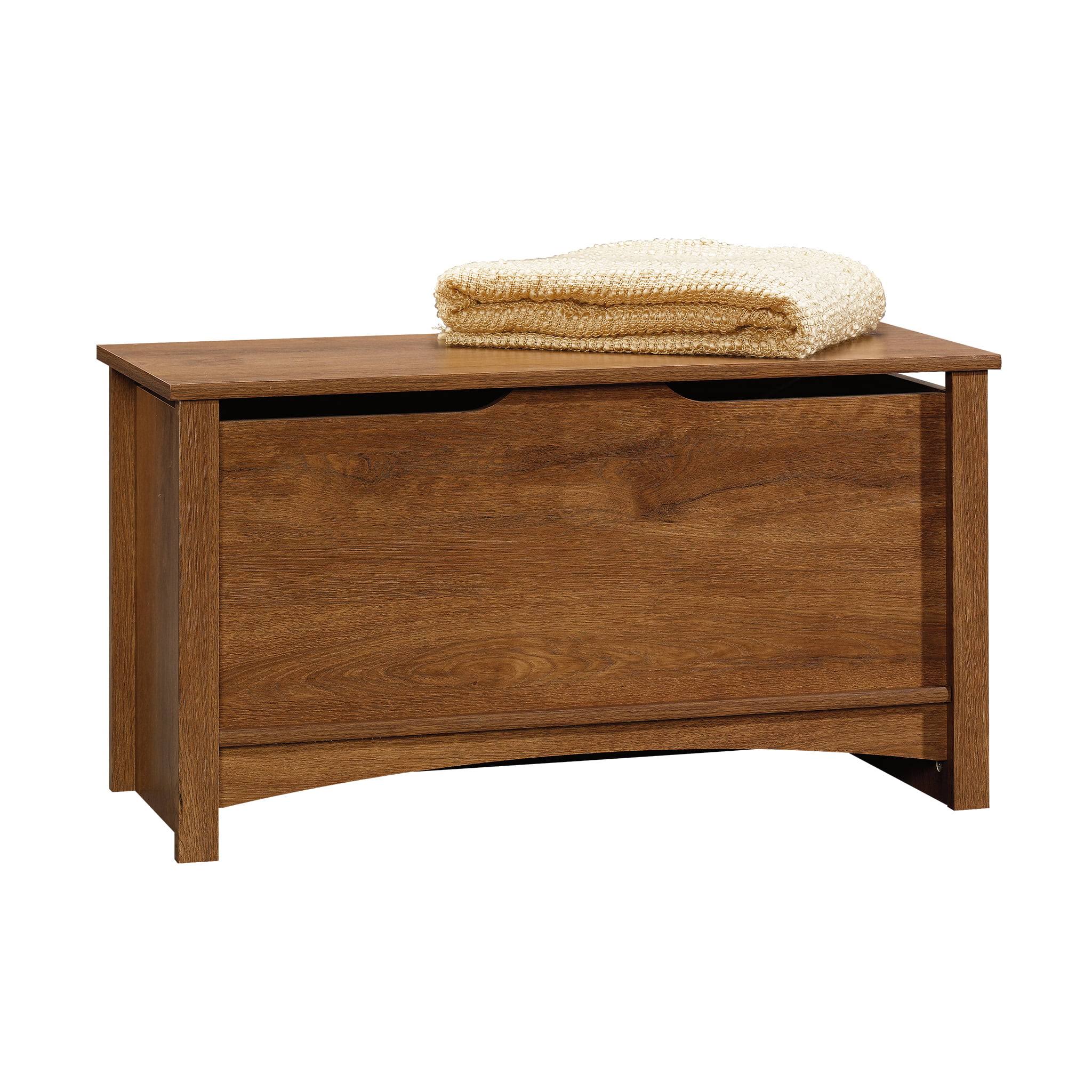 Shoal Creek Wood Storage Chest, Oiled Oak Finish