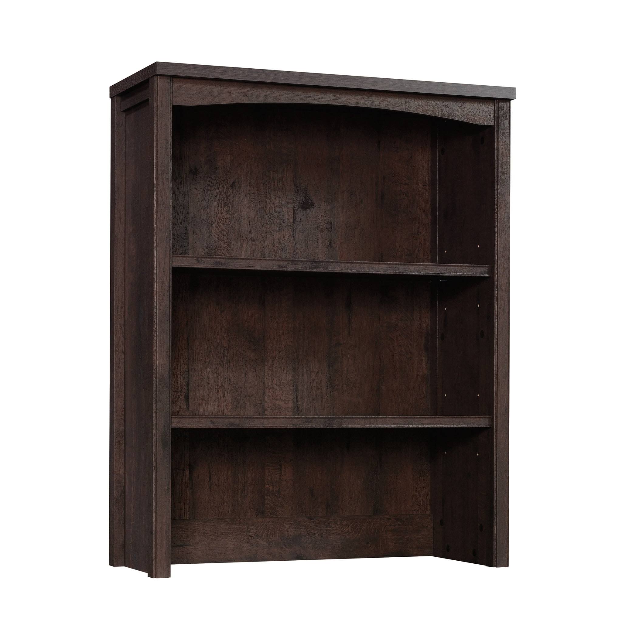 Costa Cottage Add-on Wood Library Hutch, Coffee Oak Finish