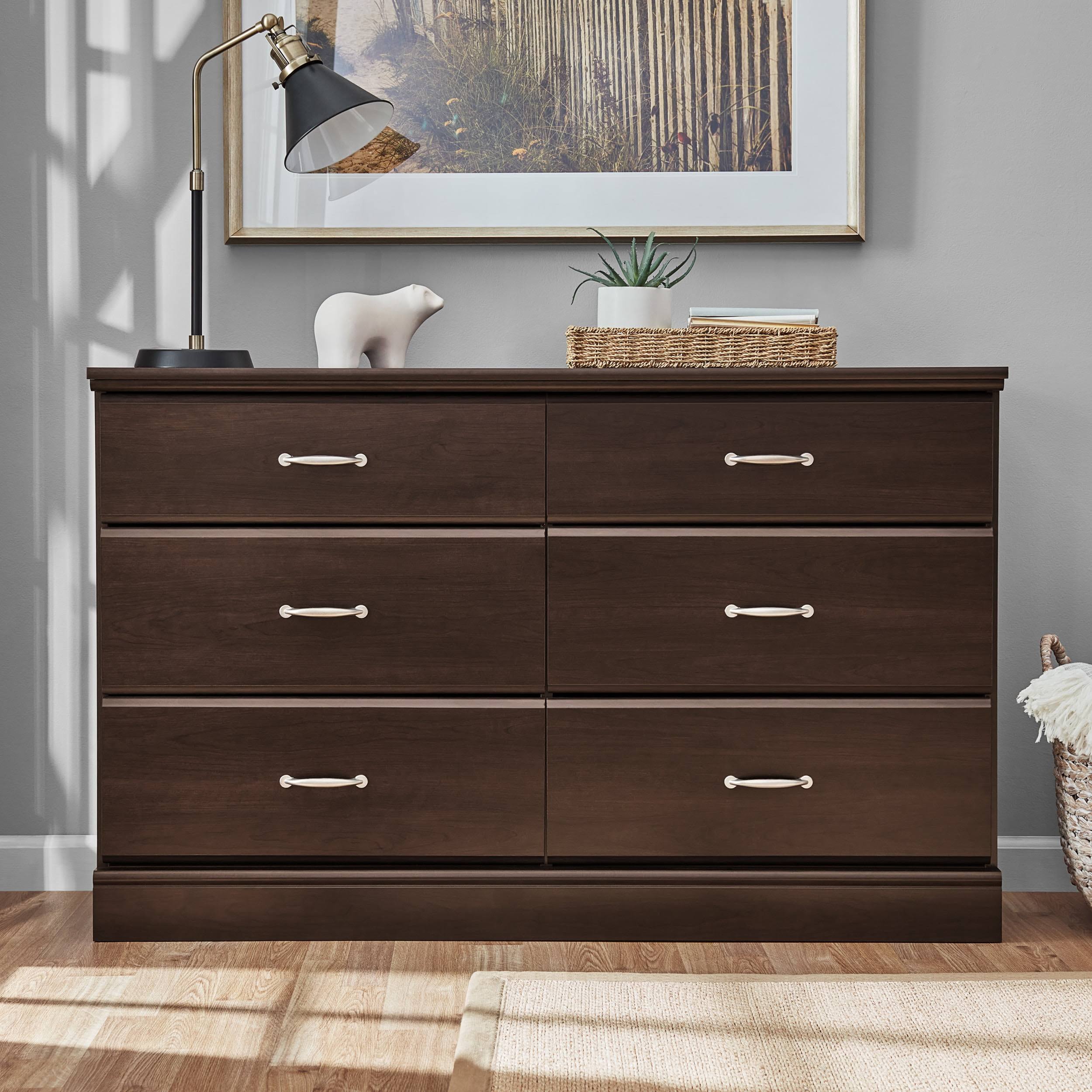 Parklane Contemporary 6-Drawer Dresser, Espresso
