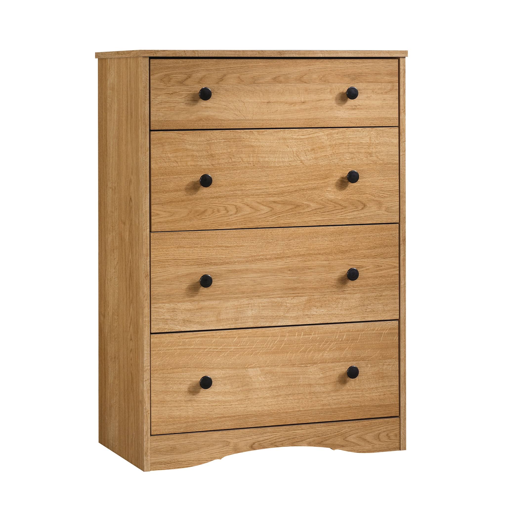 Beginnings 4-Drawer Dresser, Highland Oak Finish