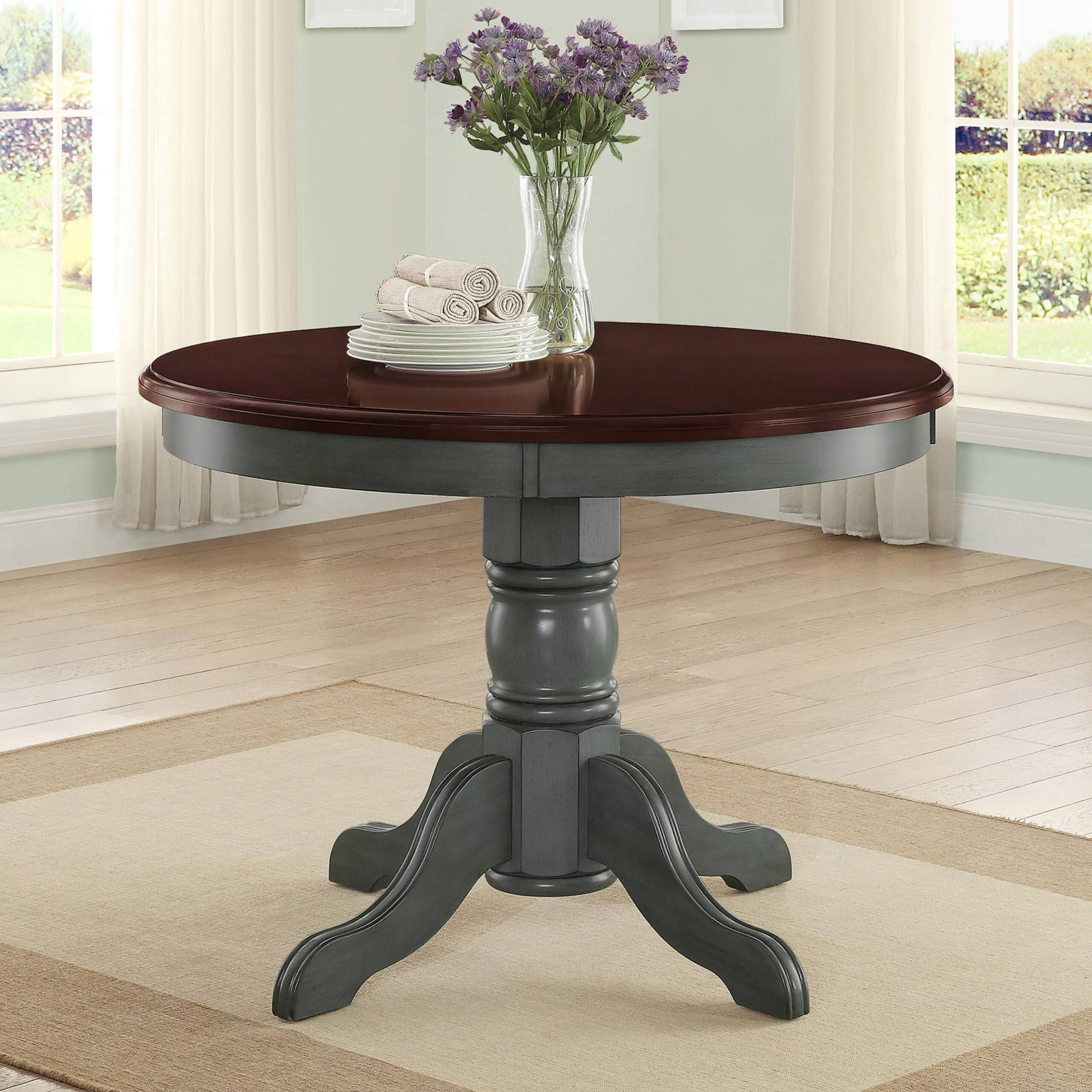 Gardens Cambridge Place Dining Table, Blue   Mocha Finish