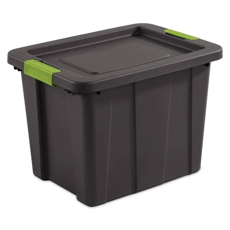 Tuff1 Latching 18 Gal. Plastic Storage Container and Lid (12 Pack)