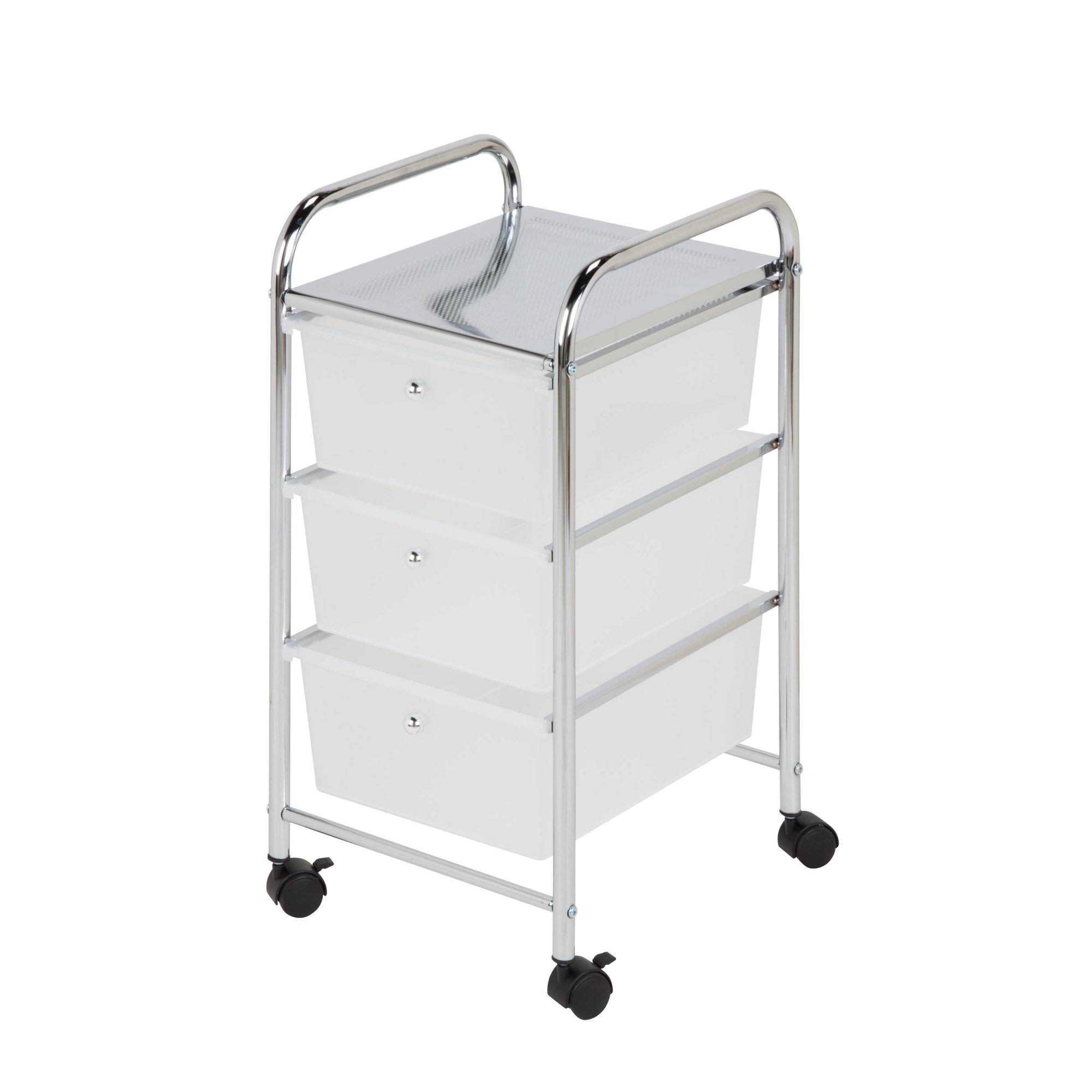 3 Drawer Plastic Storage Cart