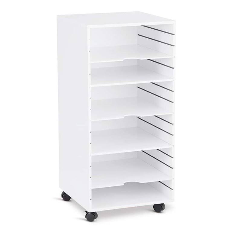 Simply Tidy Modular Mobile Panel Tower, White