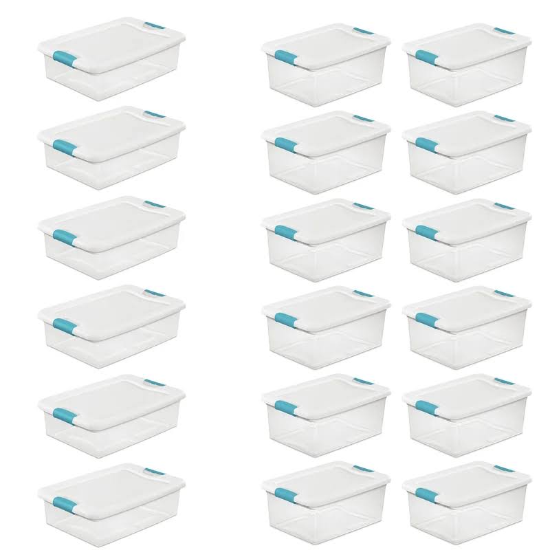 32 Qt Latch Lid Tote, 6 Pack,   15 Qt Latch Lid Tote, 12 Pack