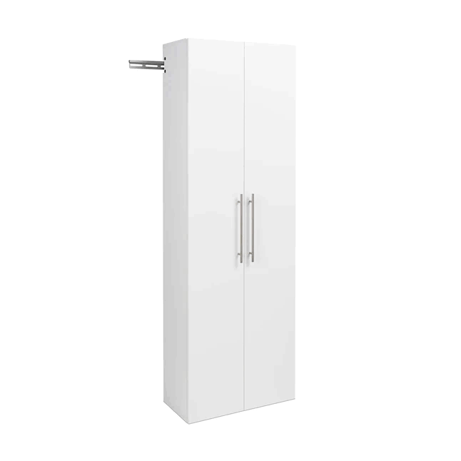 Collection Manufactured Wood 4-Shelf Wall Mounted Garage Cabinet in White (24 in. W x 72 in. H x 12 in. D)