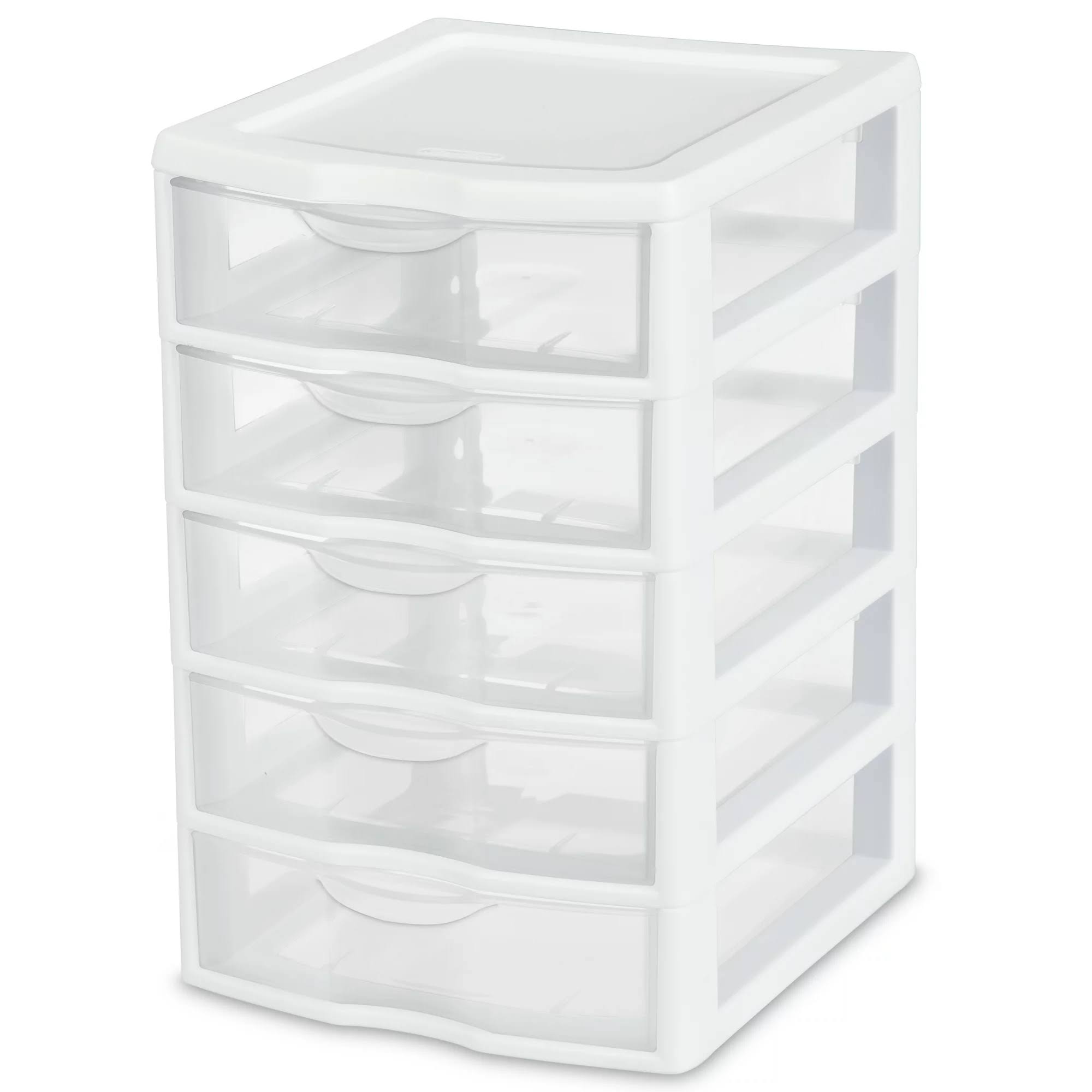Small 5-Drawer Unit, White