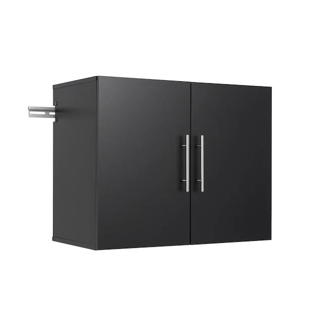 30 in. W x 24 in. H x 16 in. D Upper Storage Cabinet in Black (1-Piece )