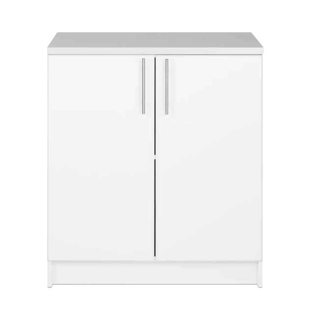 Home Storage White Base Cabinet with Melamine Countertop