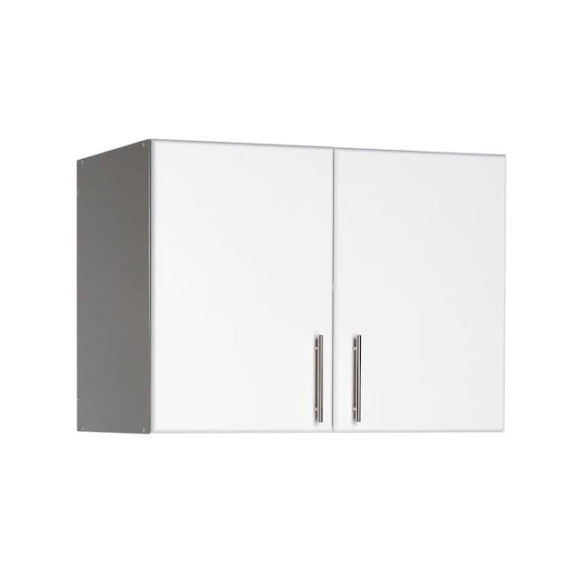32 in. Wood Laminate Cabinet in White