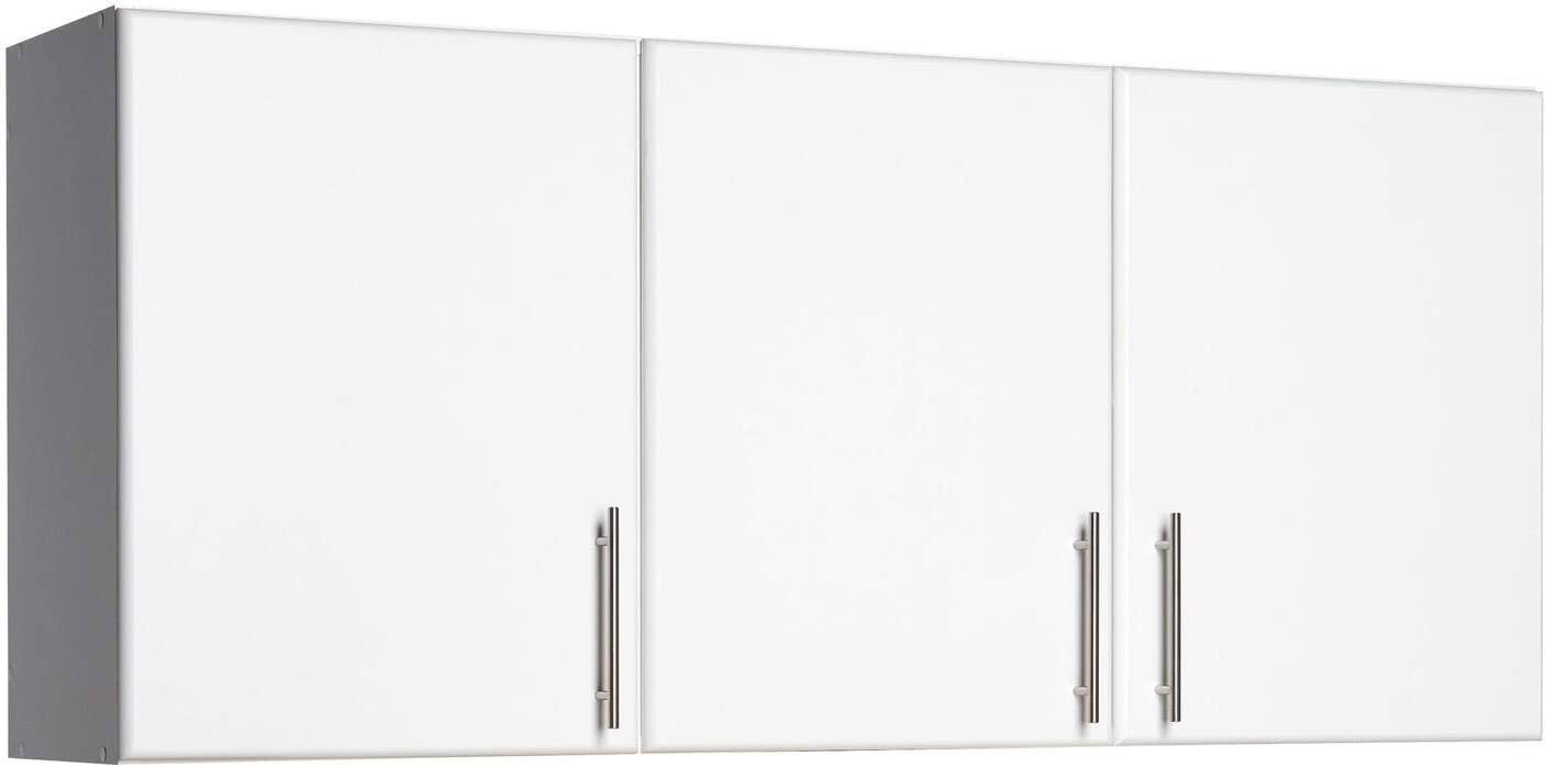 3 Door Wall Mounted Storage Cabinet, 54  W x 24  H x 12  D, White